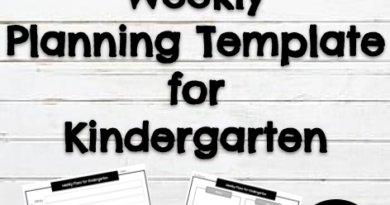weekly planning template for kindergarten